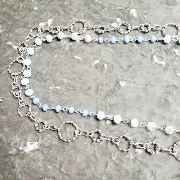 Silver O-Ring Beaded Chain Belt main image 4